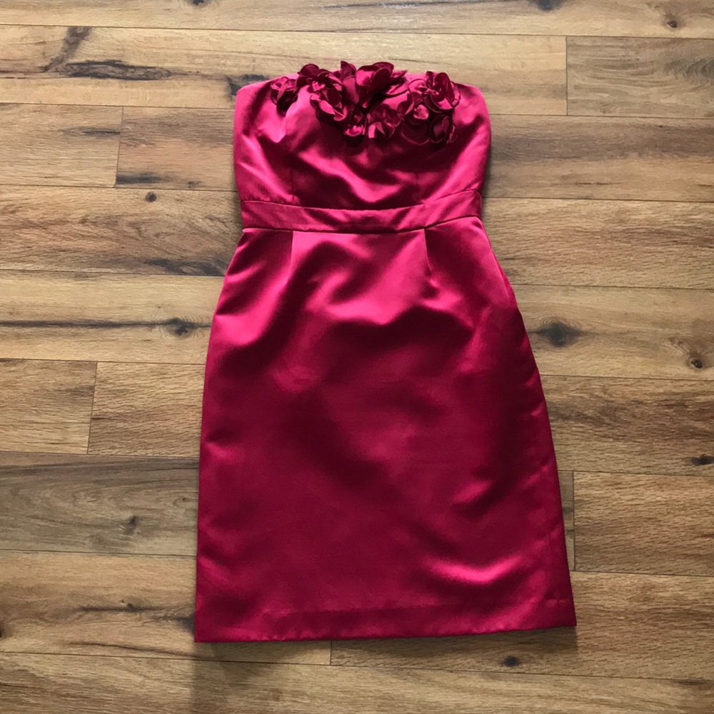Antonio Melani Red Strapless Dress
